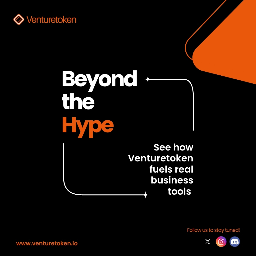 Venturetoken_'s tweet image. 💡Think it’s just hype? Think again.
VentureToken is actively powering tools businesses need.
Explore the real-world use cases.

👉 Early access at venturetoken.io

#Venturetoken #CryptoUtility #BusinessInnovation #RealUtility #TokenForBusiness