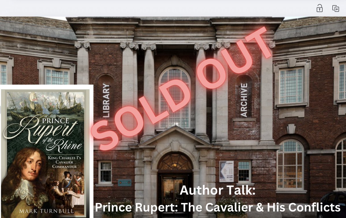 Mark Turnbull Author (@1642author) on Twitter photo My talk about Rupert to York Library and Archives on Sunday 22nd June has sold out.
But, I'll be at Acomb Library, York, on Friday 27 June!
For more events, you can check my website 1642author.com
<a href="/penswordbooks/">Pen & Sword Books</a> My talk about Rupert to York Library and Archives on Sunday 22nd June has sold out.
But, I'll be at Acomb Library, York, on Friday 27 June!
For more events, you can check my website 1642author.com
<a href="/penswordbooks/">Pen & Sword Books</a>