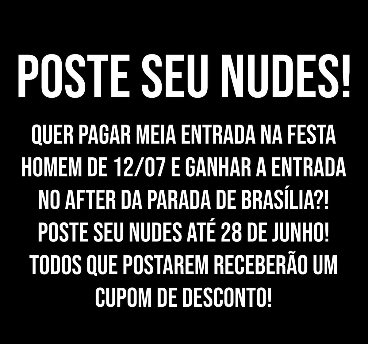 Festa Homem Brasília tweet media