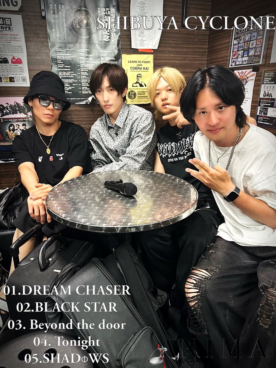 ANIMA_NEST's tweet photo. ￣￣￣￣￣￣￣￣￣￣￣￣￣￣￣￣
2025.6.17(火) 
𝑻𝒉𝒂𝒏𝒌𝒔 SHIBUYA CYCLONE

￣￣￣￣￣￣￣￣￣￣￣￣￣￣￣￣
▼楽曲配信サイト
https://t.co/H8TvNK3QQz

▼NEXT LIVE
2025.8.16 animate Theater https://t.co/dyaikmMVsh