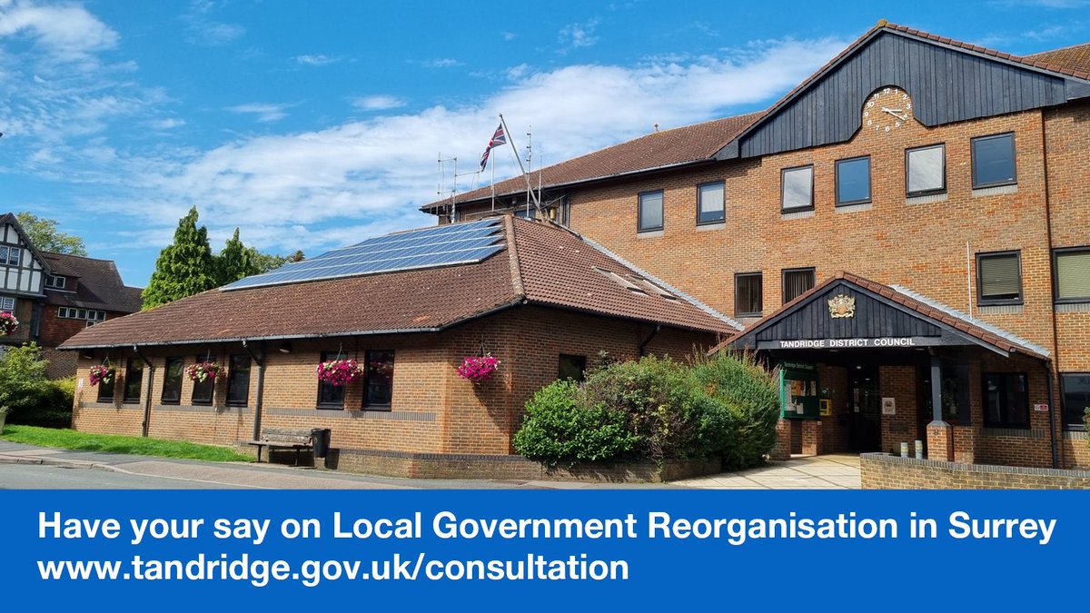 Have your say on the future of local government in Surrey

We support 3 new unitary councils to keep strong local links and ensure financial viability.

This is your only chance to give your views - don’t miss it!

f.mtr.cool/miuuiwkkub
#Tandridge #LocalGovernment