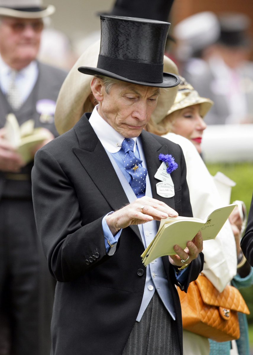 charlieboywatts's tweet image. Royal @Ascot opens today. Charlie and his wife Shirley were regular attendees and ever elegant Charlie always wore head to toe Savile Row.