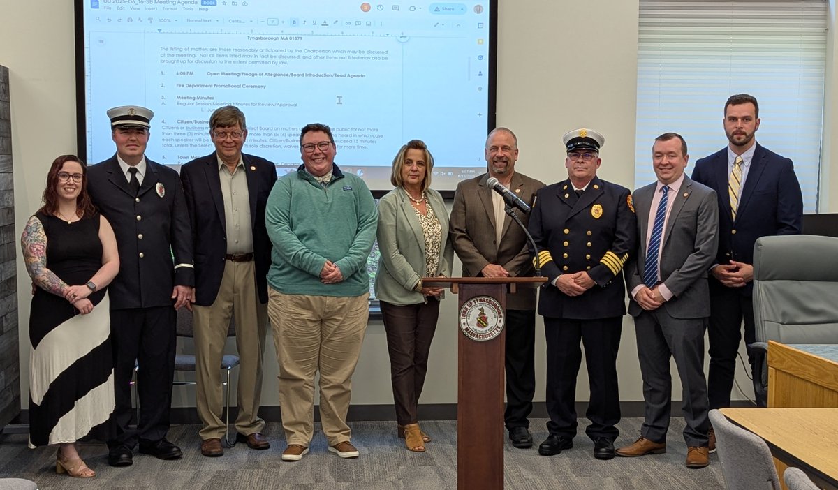 Tyngsborough, MA (@tyngsboroughma) on Twitter photo Congratulations to Tom Geoffroy on his promotion to Lieutenant with the <a href="/tyngsboroughfd/">Tyngsborough Fire</a>. Lt. Geoffroy was formally promoted at a ceremony at last night's Select Board Meeting. Congratulations to Tom Geoffroy on his promotion to Lieutenant with the <a href="/tyngsboroughfd/">Tyngsborough Fire</a>. Lt. Geoffroy was formally promoted at a ceremony at last night's Select Board Meeting.