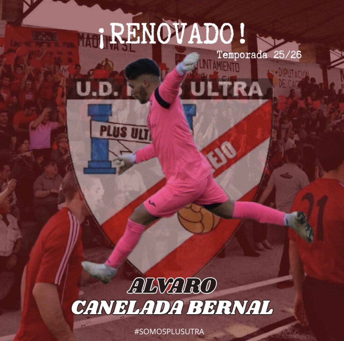 📣 𝗥𝗘𝗡𝗢𝗩𝗔𝗗𝗢 | Álvaro, continuará defendiendo nuestra portería. 

Confianza, reflejos y seguro bajo palos. Un año más para seguir marcando el carácter del equipo desde la portería.

Aúpa Plus Ultra
❤️🖤