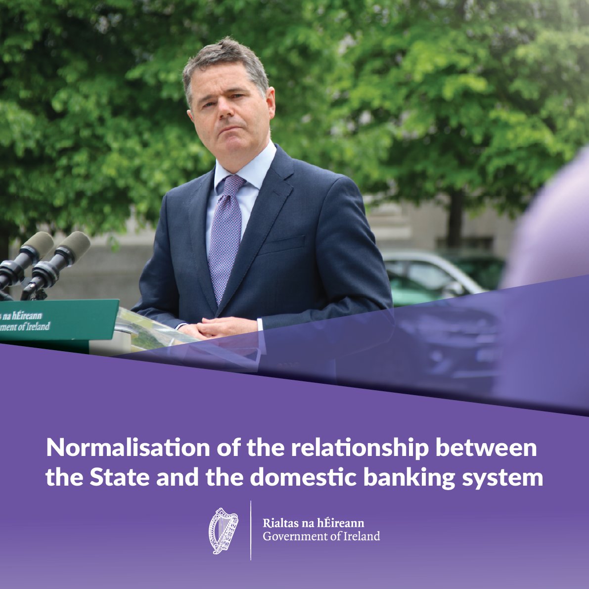 Department of Finance (@irldeptfinance) on Twitter photo Today, the State has completed the final sell down of its shareholding in AIB & no longer has a shareholding in that bank.
Minister <a href="/Paschald/">Paschal Donohoe</a> announces a further normalisation of the relationship between the State & the domestic banking system.
Read more: gov.ie/en/department-… Today, the State has completed the final sell down of its shareholding in AIB & no longer has a shareholding in that bank.
Minister <a href="/Paschald/">Paschal Donohoe</a> announces a further normalisation of the relationship between the State & the domestic banking system.
Read more: gov.ie/en/department-…