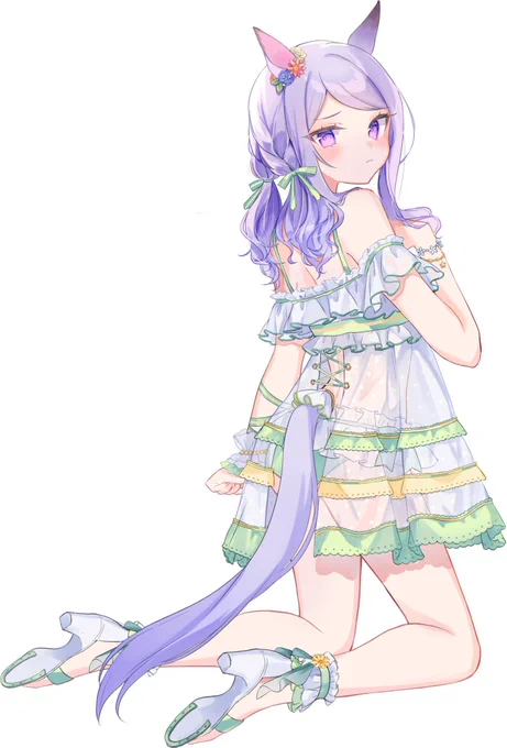 最近暑いからマックイーンの水着絵を貼る #ウマ娘 #メジロマックイーン