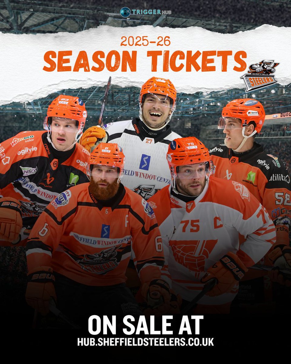 Don't miss any of the action next season... 🍊🏒  

Get your season ticket here ▶️ hub.sheffieldsteelers.co.uk 
#SteelersHockey