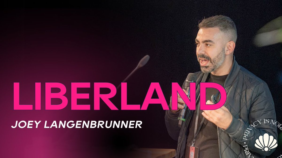 LiberlandTV (@tv_liberland) on Twitter photo ℹ️Liberland | Decentralizing Nationhood - Joey Langenbrunner | ETHDam III - 2025 🥳
➡️youtu.be/lgjUWJLz_dY?si…
<a href="/CryptoCanal/">CryptoCanal priv/acc</a>
Founded in 2015 on libertarian principles, Liberland is a self-declared micronation on disputed land between Croatia and Serbia. This talk explores how ℹ️Liberland | Decentralizing Nationhood - Joey Langenbrunner | ETHDam III - 2025 🥳
➡️youtu.be/lgjUWJLz_dY?si…
<a href="/CryptoCanal/">CryptoCanal priv/acc</a>
Founded in 2015 on libertarian principles, Liberland is a self-declared micronation on disputed land between Croatia and Serbia. This talk explores how