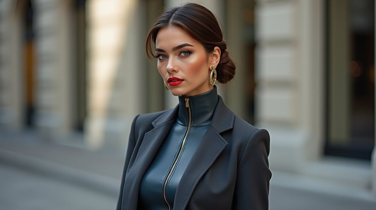 AIFashionChic's tweet image. 👠 Latex, light, and legacy.
Every frame = domination.
#StyleAI #VisualGlam