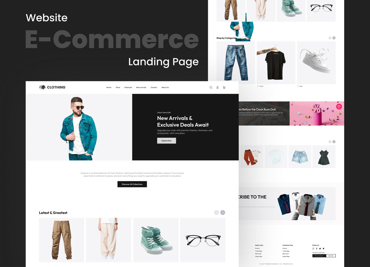 sakibbmohtaram's tweet image. Just launched: Fashion E-Commerce Landing Page UI
Clean. Responsive. Built to convert.
See how this layout guides users visually and drives engagement.
Full project on Behance 👇
behance.net/gallery/228339…