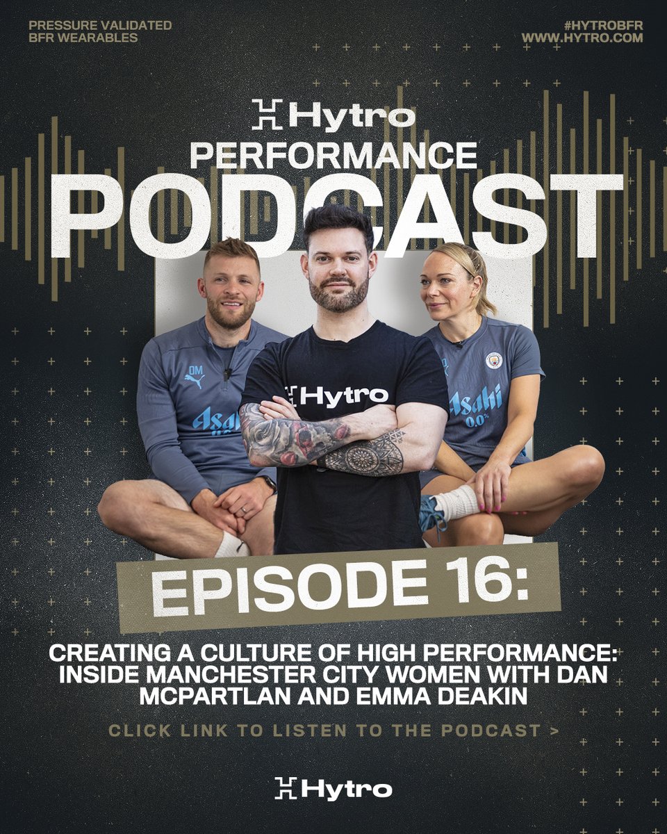 🎙️ Episode 16 of the Hytro Performance Podcast is live 📣

Dan McPartlan and Emma Deakin from Manchester City W.F.C. join us to explore how elite football is evolving.

🎧 Listen here 👇

youtube.com/watch?v=8TQbzM…

#ManchesterCity #ManchesterCityWomens #Football #HytroBFR