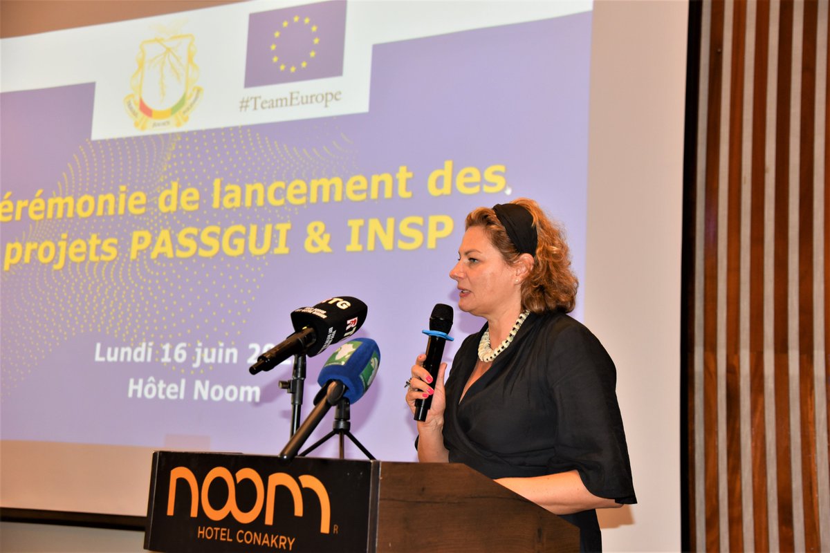 Lancement à Conakry de 2 programmes majeurs en appui au système de santé en Guinée🇬🇳 sur financement UE🇪🇺. Objectif: renforcer les capacités des institutions nationales de santé publique et développer la couverture santé universelle.

#TeamEurope 

europa.eu/!jQftYp