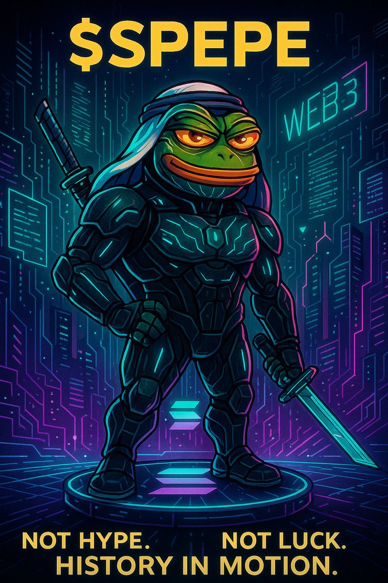 RugSurvivorY's tweet image. $SPEPE isn’t just riding waves  we’re building the ocean 🌊
AI-powered. Culture-driven Solana-fueled
Not hype Not luck Just history in motion

#SheikhPepe #AI1 #Solana #CryptoCulture #Web3