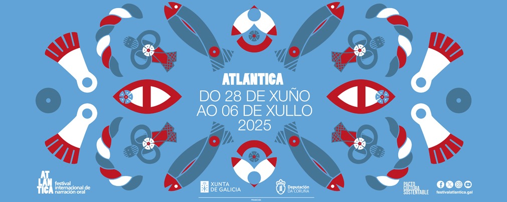Cultura de Galicia (@culturaxunta) on Twitter photo 🌊 Volve o <a href="/FestAtlantica/">Festival Atlántica</a> ‼️
🗣️ O certame referente de narración oral de Galicia percorrerá 2⃣5⃣ localidades con⤵️
7⃣7⃣ espectáculos, concertos, vermú de contos e actividades vencelladas ao #AnoCastelao📚
🗓️ Do 28 de xuño ao 6 de xullo
ℹ️cultura.gal/gl/nova/119752 🌊 Volve o <a href="/FestAtlantica/">Festival Atlántica</a> ‼️
🗣️ O certame referente de narración oral de Galicia percorrerá 2⃣5⃣ localidades con⤵️
7⃣7⃣ espectáculos, concertos, vermú de contos e actividades vencelladas ao #AnoCastelao📚
🗓️ Do 28 de xuño ao 6 de xullo
ℹ️cultura.gal/gl/nova/119752