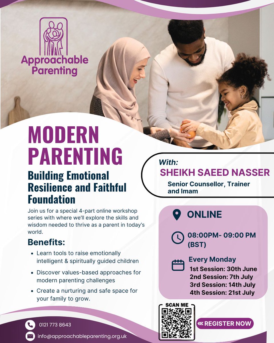 𝗔𝗿𝗲 𝘆𝗼𝘂 𝗮 𝗽𝗮𝗿𝗲𝗻𝘁 𝗻𝗮𝘃𝗶𝗴𝗮𝘁𝗶𝗻𝗴 𝘁𝗵𝗲 𝗰𝗵𝗮𝗹𝗹𝗲𝗻𝗴𝗲𝘀 𝗼𝗳 𝗺𝗼𝗱𝗲𝗿𝗻-𝗱𝗮𝘆 𝗳𝗮𝗺𝗶𝗹𝘆 𝗹𝗶𝗳𝗲?
𝐑𝐞𝐠𝐢𝐬𝐭𝐞𝐫 𝐧𝐨𝐰 to secure your place: forms.cloud.microsoft/e/DsiMSrARNr

#ModernParenting #ParentingWorkshop #FaithJourney #EmotionalResilience