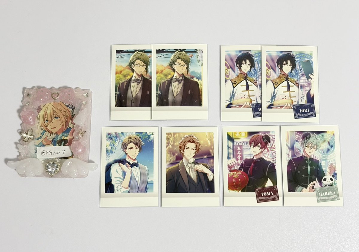 FGrnr4's tweet photo. 【交換】 アイナナ ぱしゃこれ 14弾 マリマリ チャイナナ
 
譲: 大和 一織 龍之介 虎於 トウマ 悠 
 
求: 千(マリマリ＞チャイナナ)
 
郵送のみ/ 1点~◎ / 検索からでもお気軽にお声掛け下さい🌸 https://t.co/jKy10qbBm1