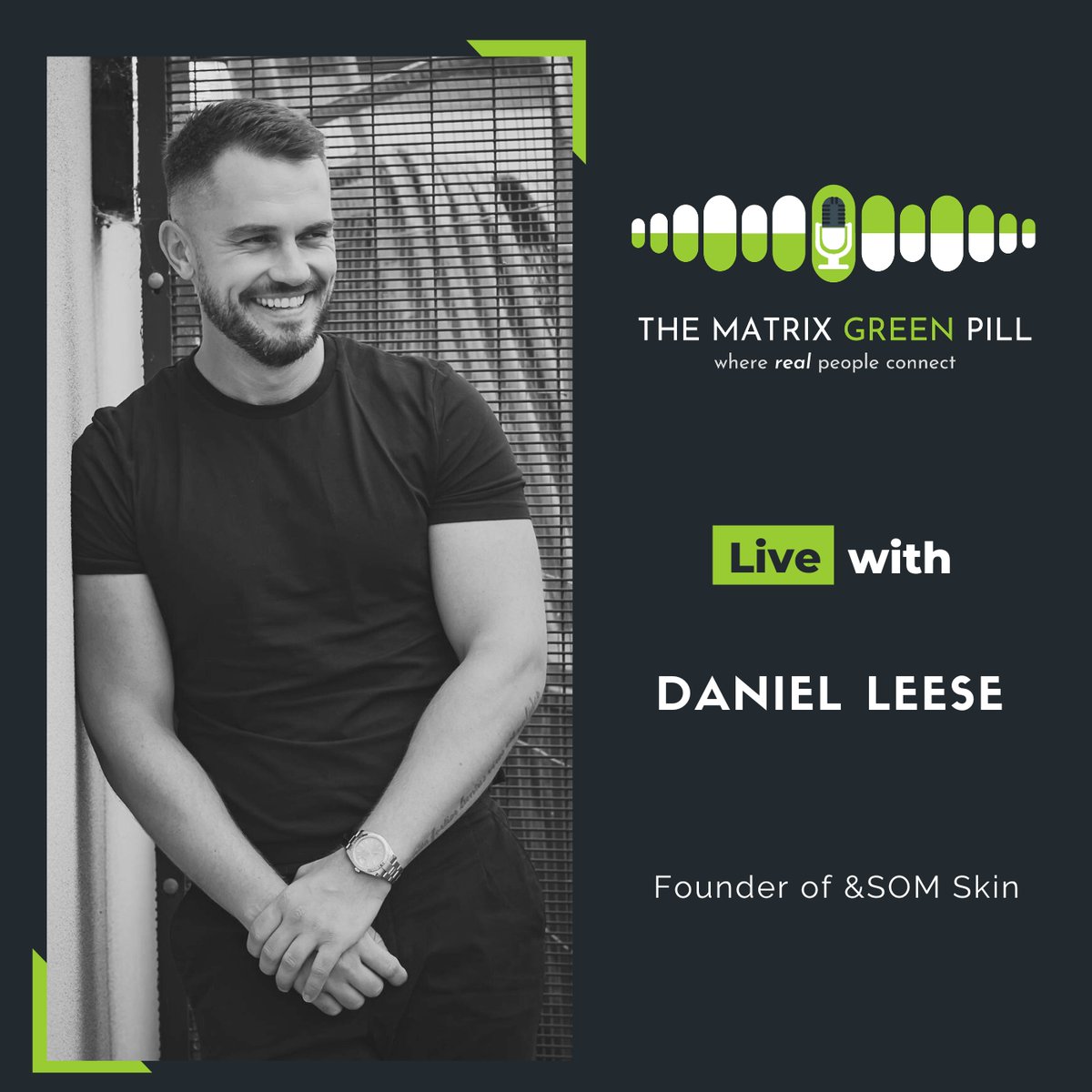 Tune in to our latest podcast NOW in conversation with Daniel Leese and Hilmarie Hutchison, where we tackle conversations around resilience, personal reinvention $ building a purpose-driven brand

Listen in through the link below!

thematrixgreenpill.com/the-matrix-gre…