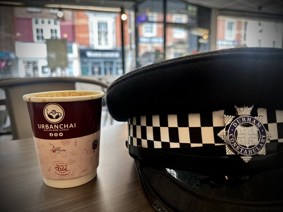 Called into <a href="/Urbanchai_/">URBANCHAI - शहरी चाय</a>  for a quick Almond Chai whilst patrolling North Road   #Durham. Great little spot to cool off in the heat whilst keeping an eye on the street. 
#Npt
#neighbourhoodpolicing