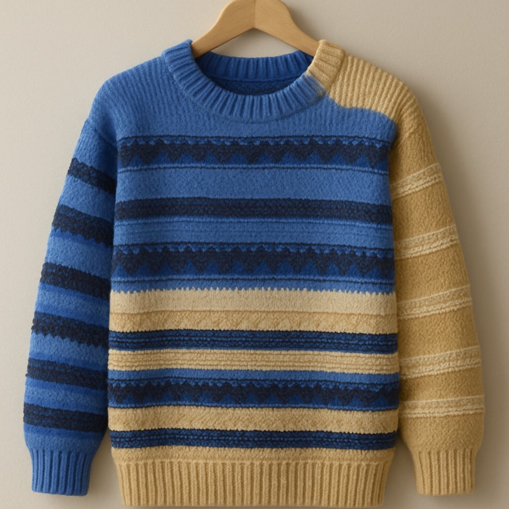 AIにさ「青か金」に見える洋服を作って欲しいとお願いしたら本当にできた。すごい