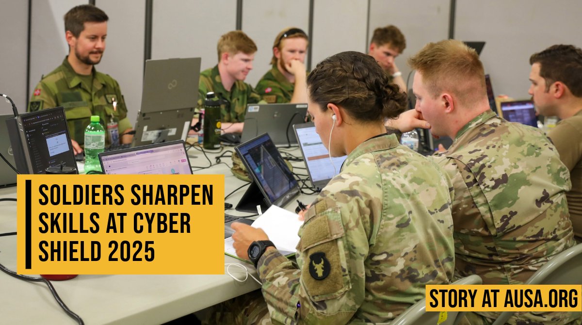Soldiers Sharpen Skills at Cyber Shield 2025

More than 900 Troops, Partners Trained to Together to Meet Global Threats

#ReadMore: loom.ly/JYsctBc

 #AUSAorg #AUSA #USArmy #cyberdefense #cybershield #cybersecurity