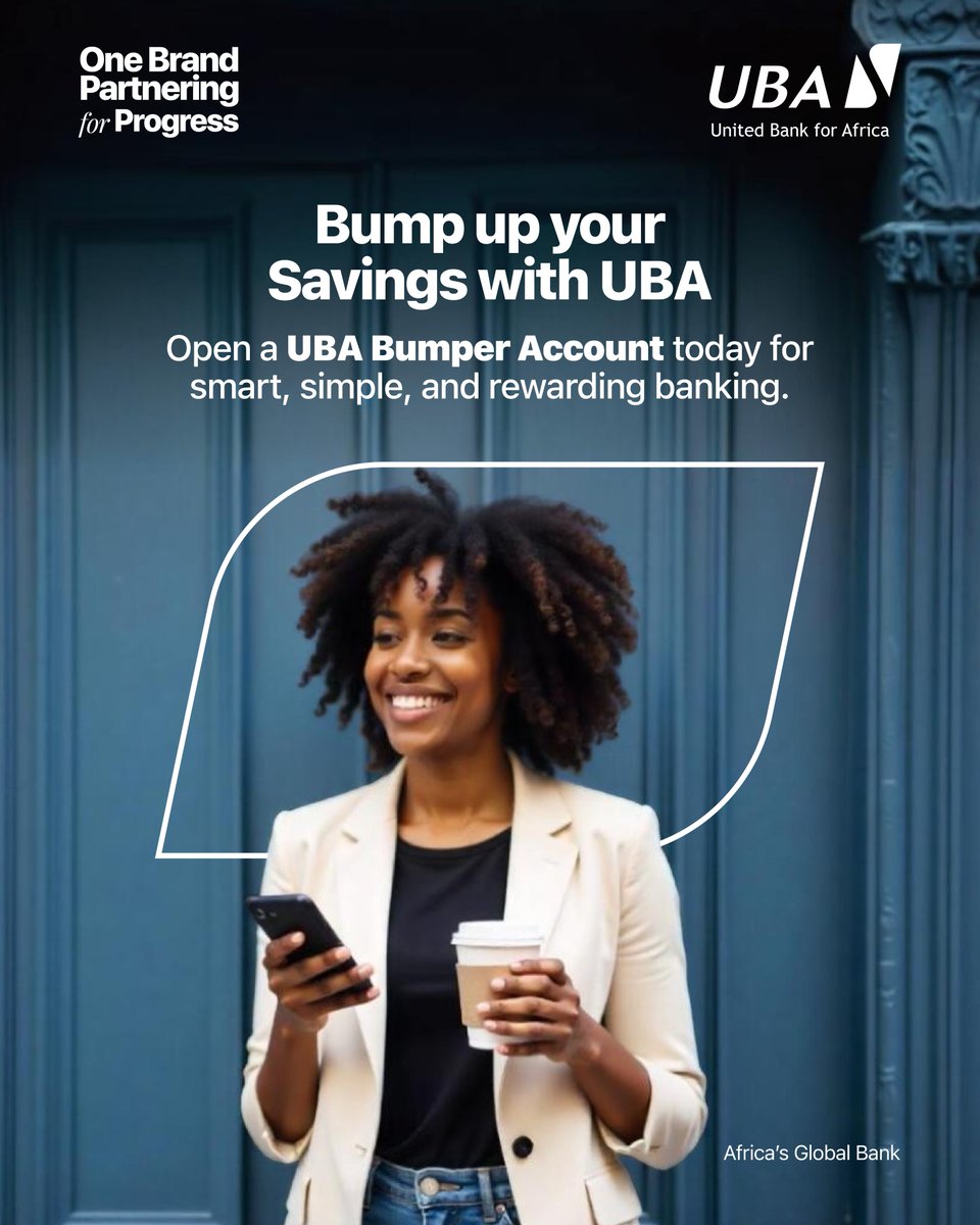 UBA Uganda (@ubauganda) on Twitter photo ๐๐๐ฏ๐ ๐ฌ๐ฆ๐๐ซ๐ญ, ๐๐๐ซ๐ง ๐ฉ๐๐ซ๐ค๐ฌ & ๐ฉ๐๐๐๐ ๐จ๐ ๐ฆ๐ข๐ง๐!
Open a UBA Bumper Account, a hybrid savings + current account with:
โ๏ธ Only UGXโฏ10,000 to start & minimum balance
โ๏ธZero cash deposit fees
โ๏ธSafe, secure, and convenient access to your funds
โ๏ธFREE access to ๐๐๐ฏ๐ ๐ฌ๐ฆ๐๐ซ๐ญ, ๐๐๐ซ๐ง ๐ฉ๐๐ซ๐ค๐ฌ & ๐ฉ๐๐๐๐ ๐จ๐ ๐ฆ๐ข๐ง๐!
Open a UBA Bumper Account, a hybrid savings + current account with:
โ๏ธ Only UGXโฏ10,000 to start & minimum balance
โ๏ธZero cash deposit fees
โ๏ธSafe, secure, and convenient access to your funds
โ๏ธFREE access to