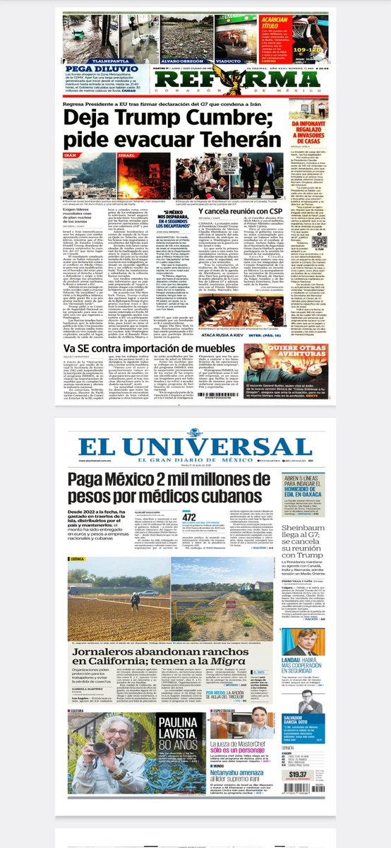 #PrimerasPlanas 
#BuenosDías 
17 junio 2025