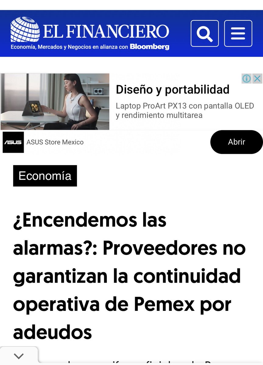 Mario Di Costanzo (@mario_dico50) on Twitter photo La deuda de <a href="/Pemex/">Petróleos Mexicanos</a> con proveedores supera los 400 mil millones y estos dejarán de trabajar el próximo más si no paga ! Según <a href="/Claudiashein/">Claudia Sheinbaum Pardo</a> pagarían en Marzo, solo esta deuda equivale a su presupuesto anual La deuda de <a href="/Pemex/">Petróleos Mexicanos</a> con proveedores supera los 400 mil millones y estos dejarán de trabajar el próximo más si no paga ! Según <a href="/Claudiashein/">Claudia Sheinbaum Pardo</a> pagarían en Marzo, solo esta deuda equivale a su presupuesto anual