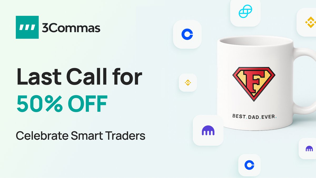 ⏲️ Father’s Day 50% Off Sale Ends Soon

Make the decision to build your long-term portfolio today!  

👉 3c.wiki/409RlzP

#Crypto #FathersDay