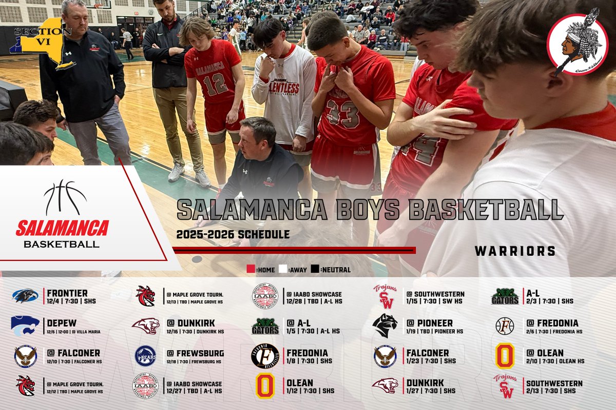 Our 2025-2026 regular season schedule is set! #RELENTLESS