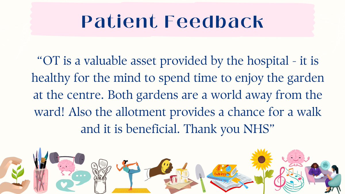 cavelltherapy's tweet photo. Patient Feedback received by our team! 😊

#OT #OccupationalTherapy #NHS #MH #CPFT #NHS https://t.co/shBR232oIr