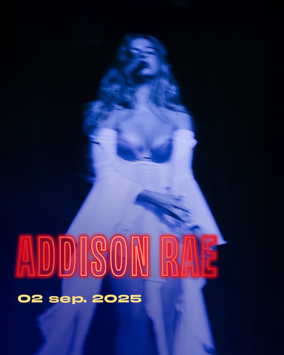 Get ready to shine ✨🩷💞🩵🌼

🎟 Prévente le 19/06 à 10h (inscrivez-vous à l'alerte mail) ➡️ tinyurl.com/addison-rae-ol…