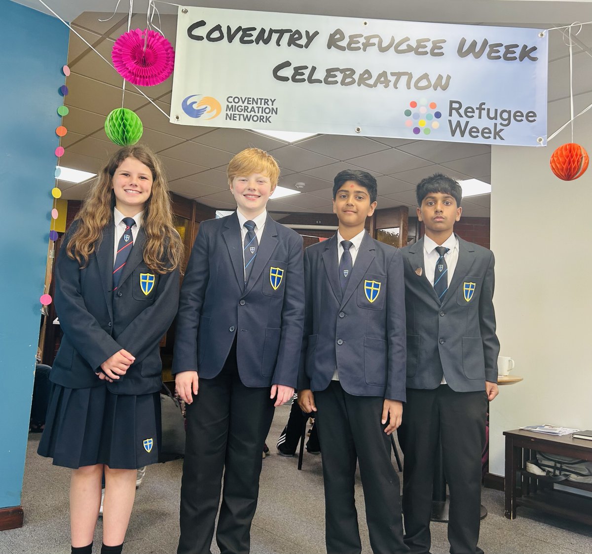 We are taking part in the Carriers of Hope Refugee Week celebration event today. Students have the opportunity to speak with and support local refugees and migrants.

Our toiletry collection will go to supporting the work the Carriers of Hope do within the community.
