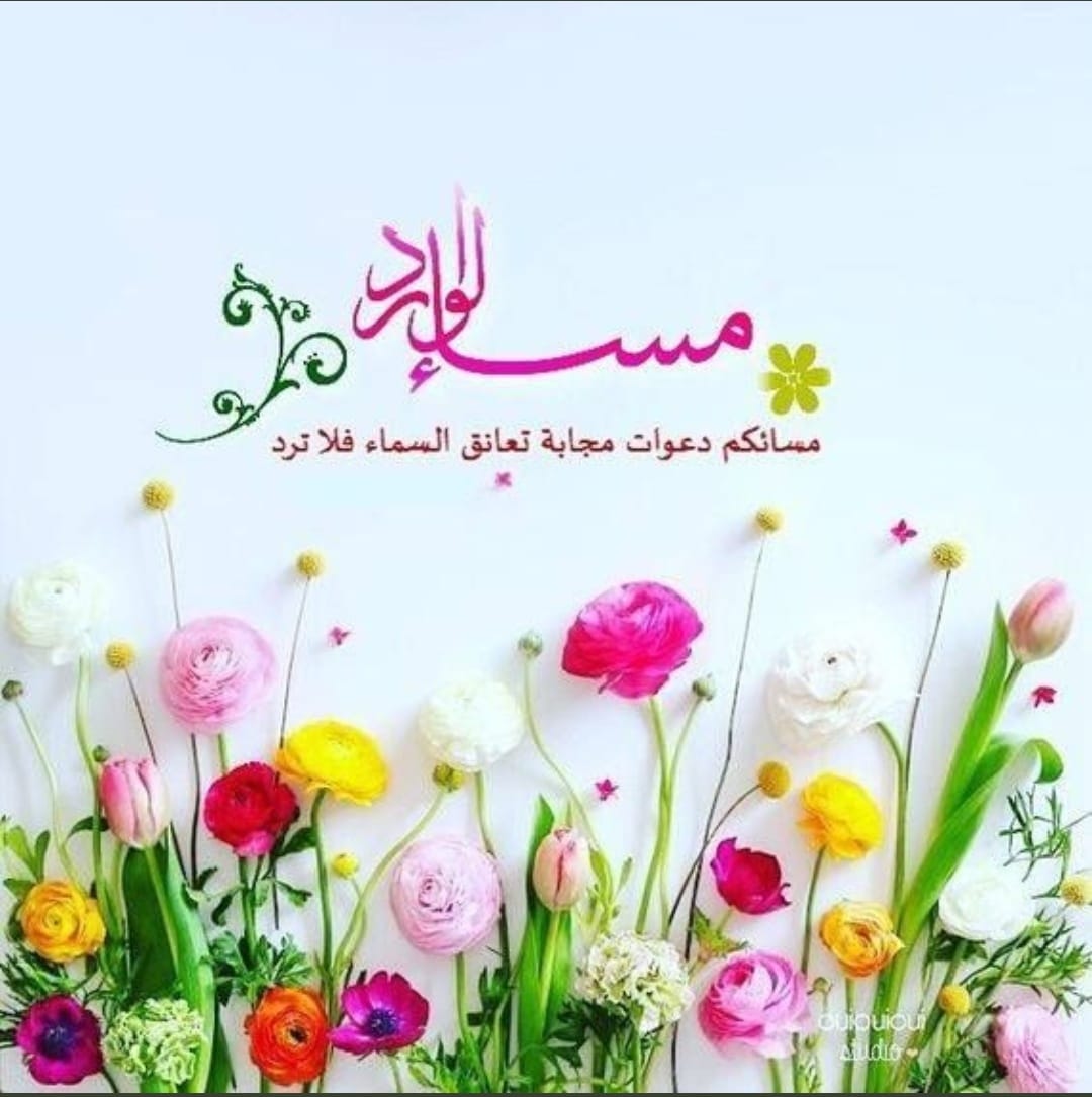 #في هذا المساء لا تنشغل بما فُقد
 بل اشكر الله على ما بقي وابتسم لأن
 الأيام القادمة تحمل لك ما تتمنى وأكثر
يسعد مساكم بكل خير وسعادة وطمأنينة 
مساءجميل يليق بكم وبمن تحبون أحبتي