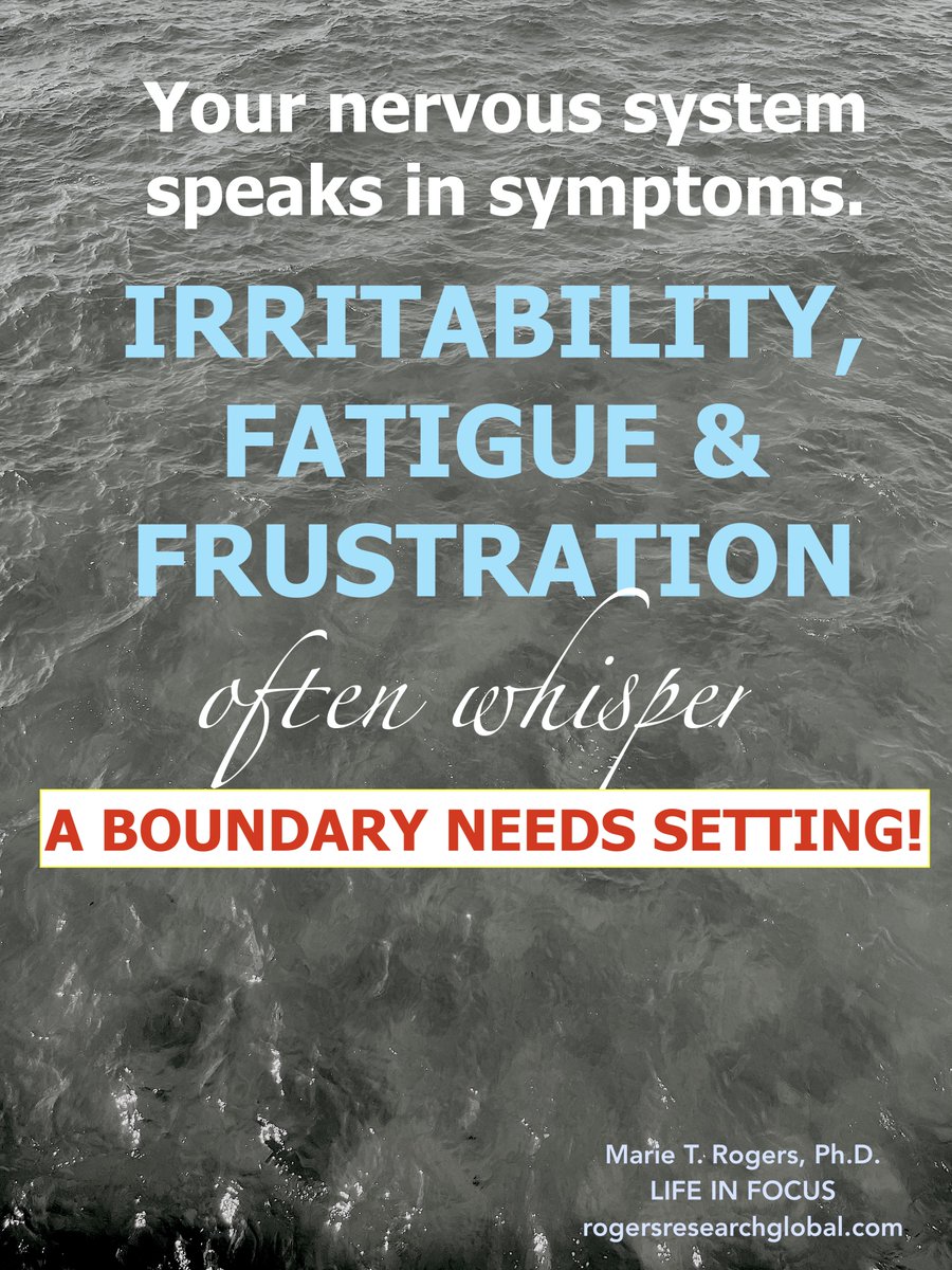 DrMarieRogers's tweet photo. https://t.co/Q0xVqosukE
#boundarysetting #nervoussystemregulation #irritability #fatigue #frustration https://t.co/cmMJSLS5fZ