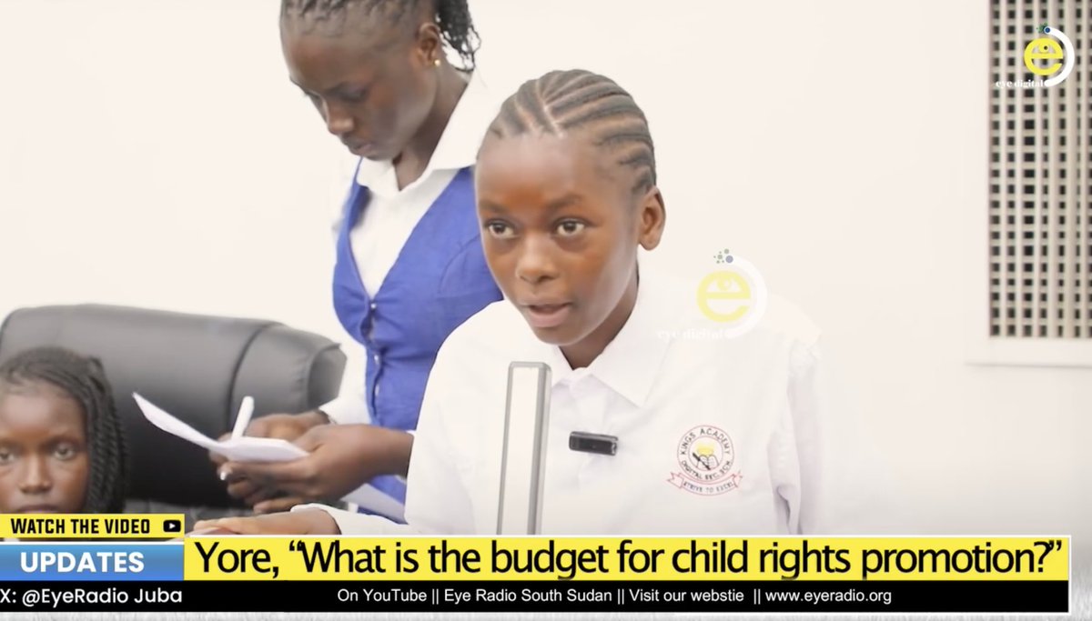 JUST IN: #SouthSudan lawmakers pledge to prioritize budget for children’s rights on Day of the African Child

In a historic moment for child participation in South Sudan, members of the National Children’s Council engaged in a meaningful dialogue with national lawmakers. The