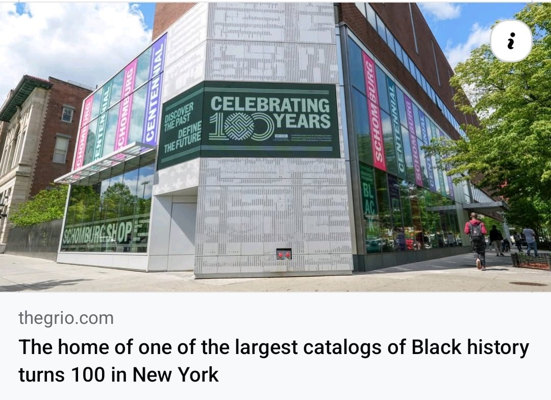 Schomburg Center for Research in Black Culture, New York Public Library 🖤
thegrio.com/2025/06/14/the…