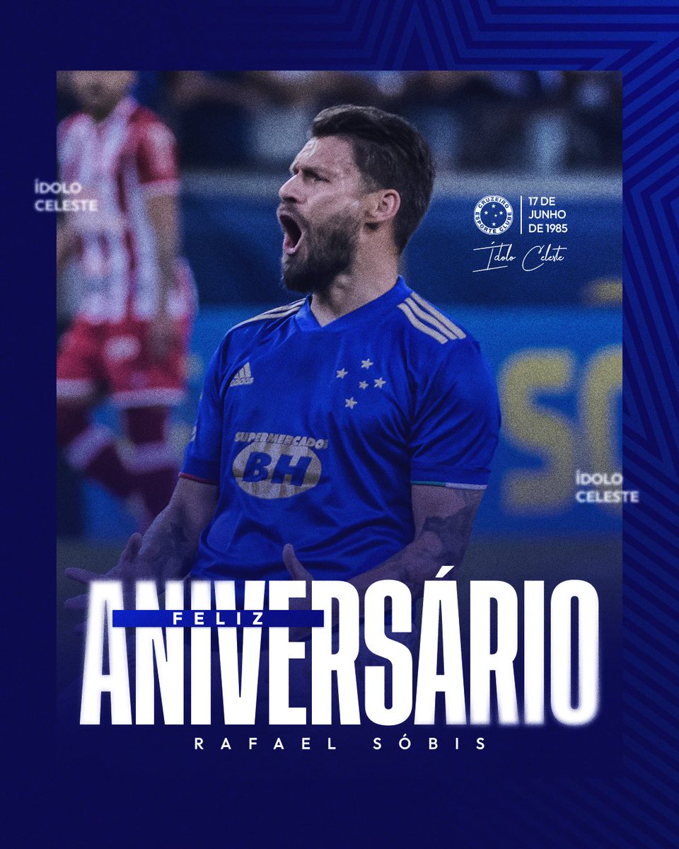 🎂🦊 Bicampeão da Copa do Brasil e campeão Mineiro, Rafael Sóbis completa mais um ano de vida! 

Desejamos muitas felicidades, paz e saúde, tio Sóbis 💙