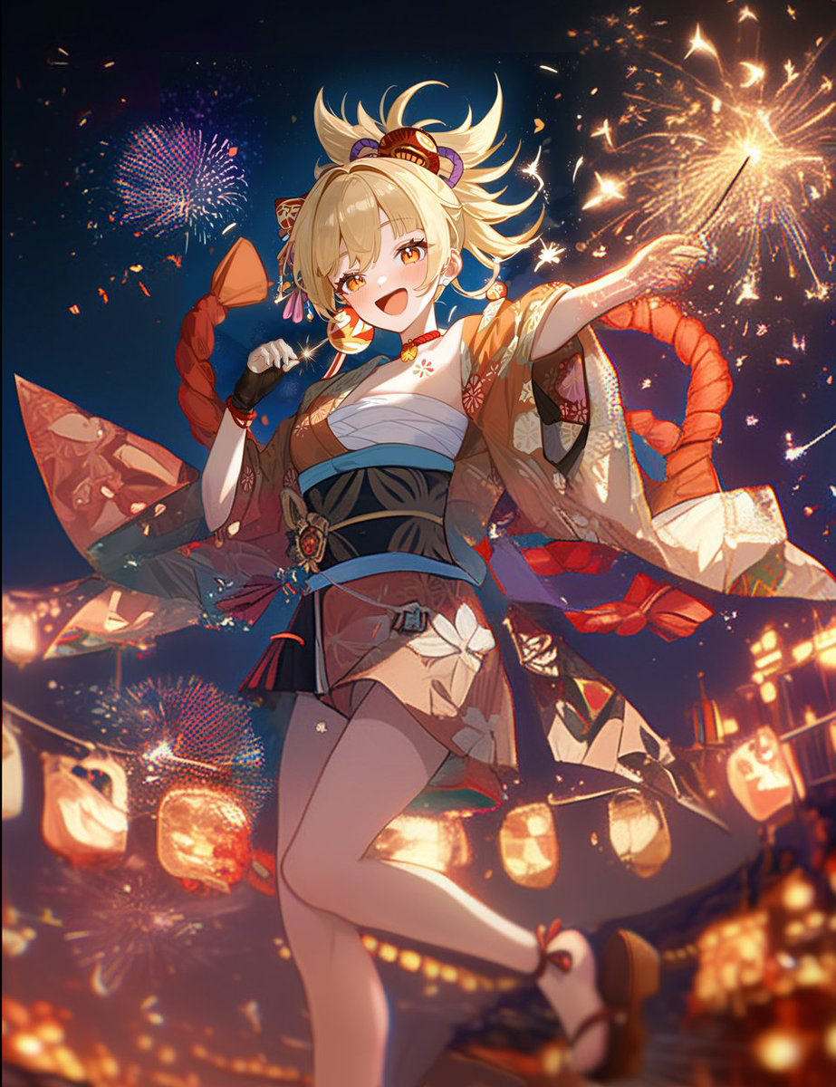 tama_AI554's tweet image. 誕生日おめでとうございます！
#原神
#宵宮生誕祭2025