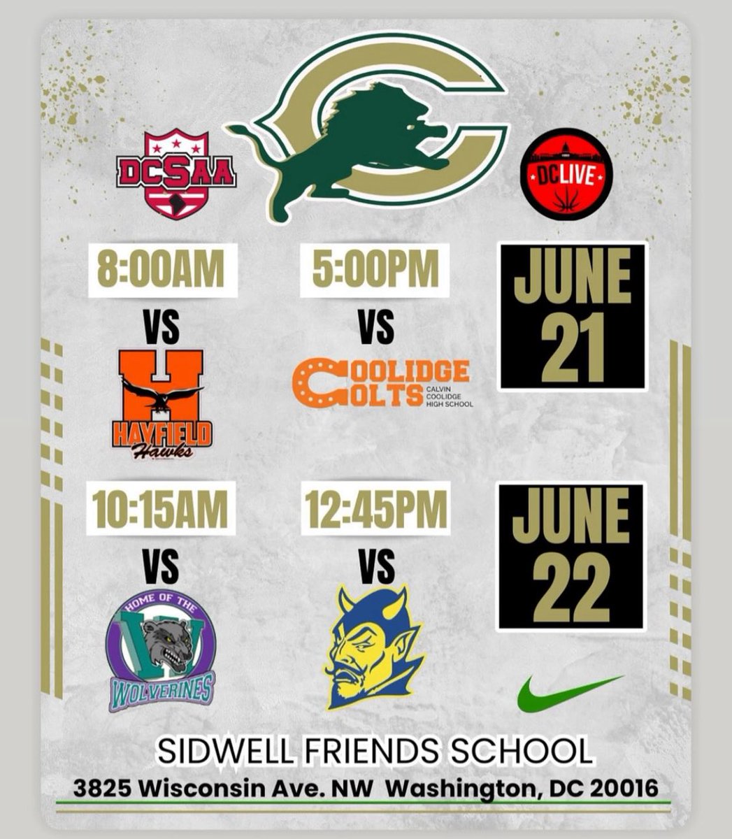 #stillworking <a href="/DCSAASports/">DC State Athletics</a> <a href="/WCACSports/">Washington Catholic Athletic Conference</a>