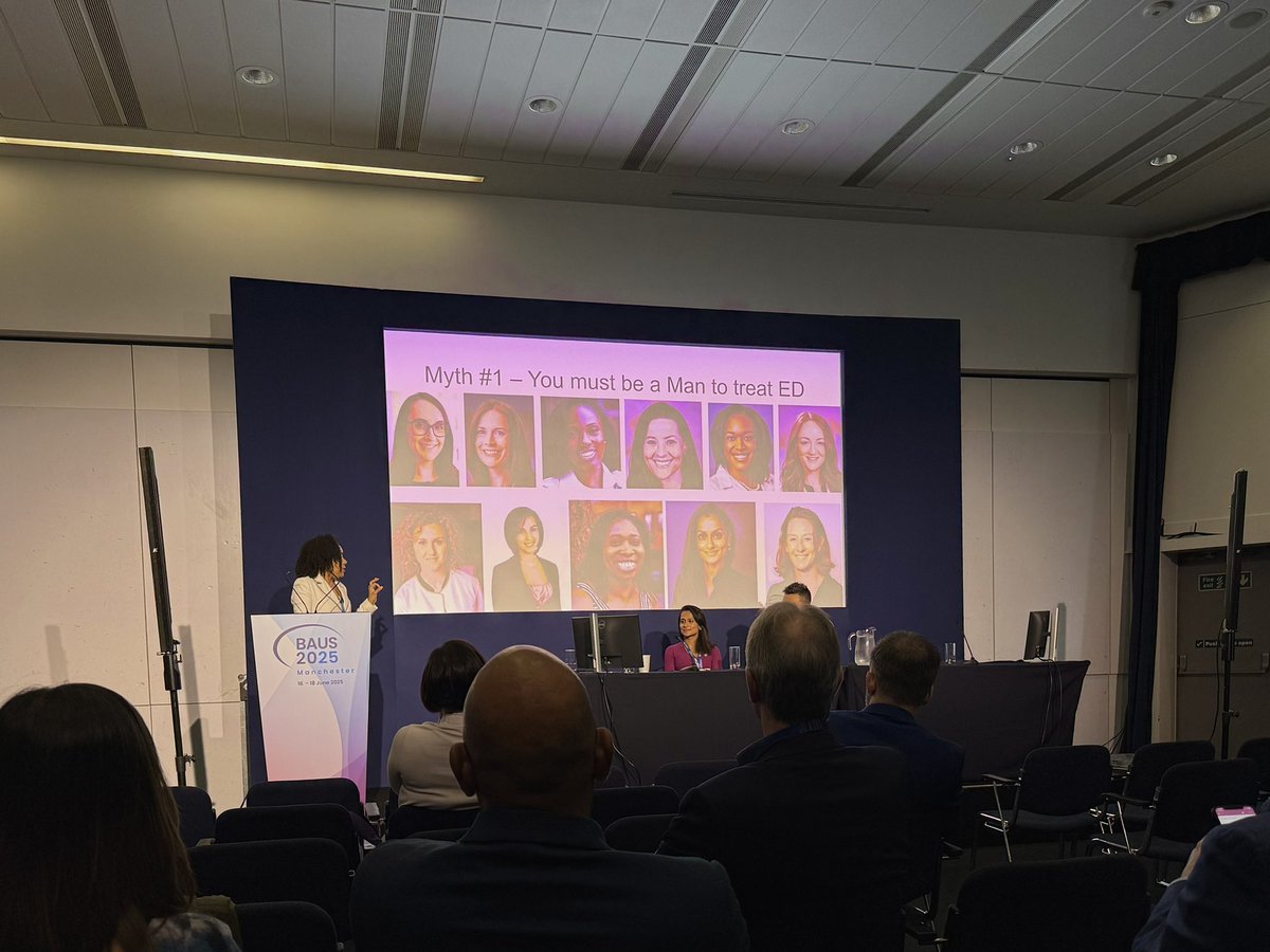 An outstanding talk by Dr. King at #BAUS2025 dispelling common myths in Andrology. 

Essential insights that put the record straight.

Grateful to have been present for such a powerful conversation!