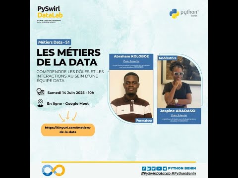 PythonBenin's tweet image. [PySwirl-DataLab-Replay] Les métiers de la Data: Comprendre les rôles et les interactions au sein d&apos;une équipe data

🔗 Lien de la rediffusion : youtu.be/8hRdEahbuLM

#PyBj #PySwirlDataLab #DataScience 
@ThePSF @JospineDoris @KoloboeZacharie  @gloriattdev @EddyAdegnandjou