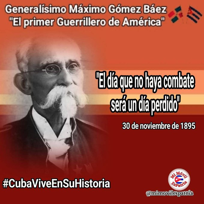 El presidente <a href="/DiazCanelB/">Miguel Díaz-Canel Bermúdez</a>  encabezó el acto político y ceremonia militar en ocasión del 120 Aniversario del fallecimiento del Mayor General Máximo Gómez, General en Jefe del Ejército Libertador. 

#CubaViveEnSuHistoria 
#Cuba #yosigoamipresidente