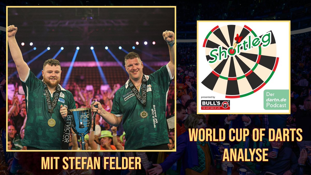 dartn.de Dart News (@dartn_de) on Twitter photo +++ SHORTLEG - WORLD CUP ANALYSE +++
🎙️ Interview Stefan Felder
🔎 Analyse World Cup of Darts
🌍 MBE, DDV, WDF, Barney
🎙️: <a href="/MvdB180/">Marvin van den Boom</a> & <a href="/ScherpDarts/">Benni Scherp</a> + Gast Stefan Felder
➡️ youtu.be/BAEDb7oANKw sowie auf allen Podcatchern
#darts #dartzn #shortleg +++ SHORTLEG - WORLD CUP ANALYSE +++
🎙️ Interview Stefan Felder
🔎 Analyse World Cup of Darts
🌍 MBE, DDV, WDF, Barney
🎙️: <a href="/MvdB180/">Marvin van den Boom</a> & <a href="/ScherpDarts/">Benni Scherp</a> + Gast Stefan Felder
➡️ youtu.be/BAEDb7oANKw sowie auf allen Podcatchern
#darts #dartzn #shortleg