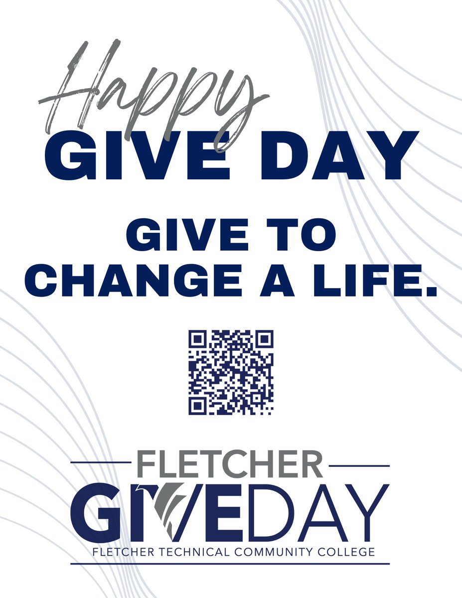 Fletcher Give Day is here! 
Today’s the day to show your support for student success, career training, and brighter futures in our region.

Big or small, your gift matters. Let’s do this, together.
secure.qgiv.com/for/annualspri…