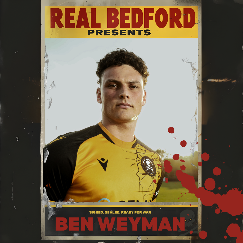 realbedford's tweet photo. 𝗕𝗲𝗻 𝗪𝗲𝘆𝗺𝗮𝗻 𝗦𝗶𝗴𝗻𝘀 𝗳𝗼𝗿 𝗧𝗵𝗲 𝗣𝗶𝗿𝗮𝘁𝗲𝘀 🏴‍☠️

The talented midfielder becomes Sinclair’s second signing ahead of the 2025/26 season.

Read more ⤵️