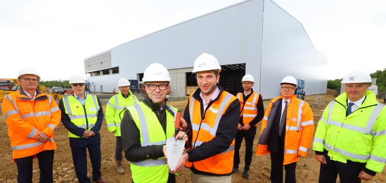 We joined Merchant Park &amp; Hall Construction to mark the topping out of Phase One at Merchant Park, Newton Aycliffe, a key milestone in the delivery of 52,500 sq ft of commercial space &amp; 198 new jobs.
 
The ceremony, held on site at Millennium Way, celebrated the completion of the