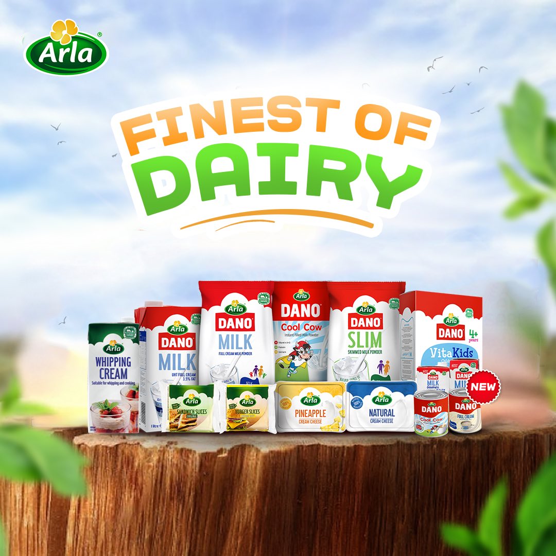 Arlanigeria's tweet photo. Welcome to the home of the finest dairy, where every product brings great taste and unforgettable food experiences 😁 

Which of our products are you excited about creating great meals with today? 

#Arla #ArlaNigeria #MakeGreatMeals https://t.co/1kBSoeSo8M