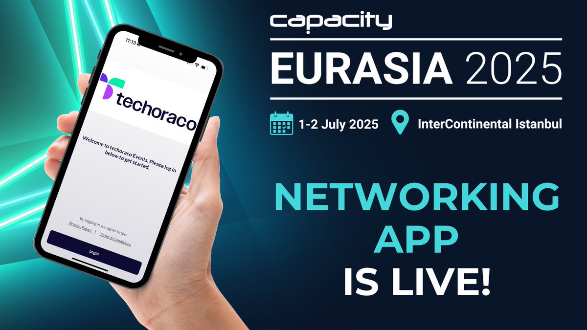 The networking app for Capacity Eurasia is now live! 

With just 2 weeks to go, time is running out - confirm your spot now: spr.ly/60104RDCY

#CapacityEurasia #KeepingTheWorldConnected