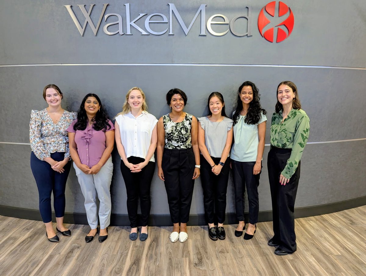 WakeMed (@wakemed) on Twitter photo Our new class of interns for the WakeMed Internal Medicine Residency have arrived for orientation! 
π
Please help us welcome Hannah, Taruni, Amanda, Amritha, Alice, Ria and Delaney - we're excited to have them join us! Our new class of interns for the WakeMed Internal Medicine Residency have arrived for orientation! 
π
Please help us welcome Hannah, Taruni, Amanda, Amritha, Alice, Ria and Delaney - we're excited to have them join us!