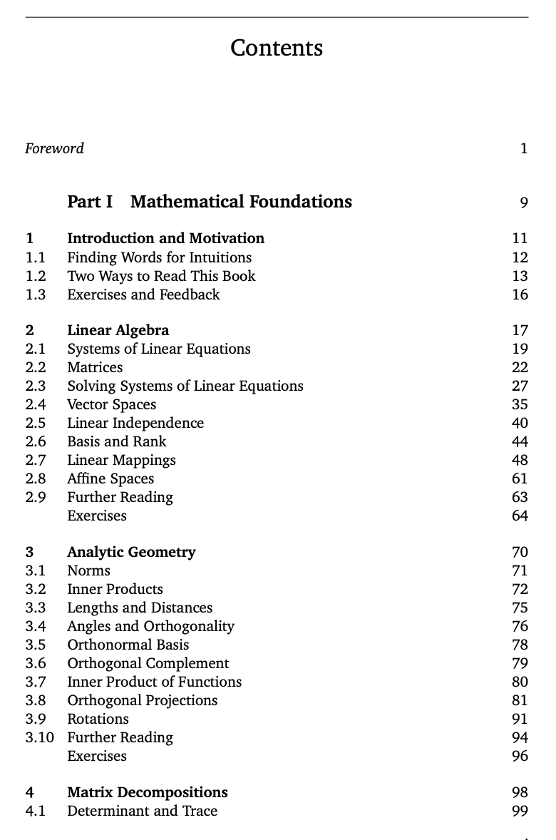 swapnakpanda's tweet photo. 10. Mathematics for Machine Learning

      - 417 pages
      - a perfect book for learning essential Math topics for Machine Learning

🎄 https://t.co/EtVquoSoXx